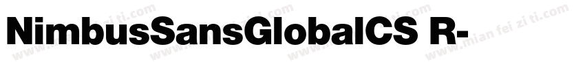 NimbusSansGlobalCS R字体转换